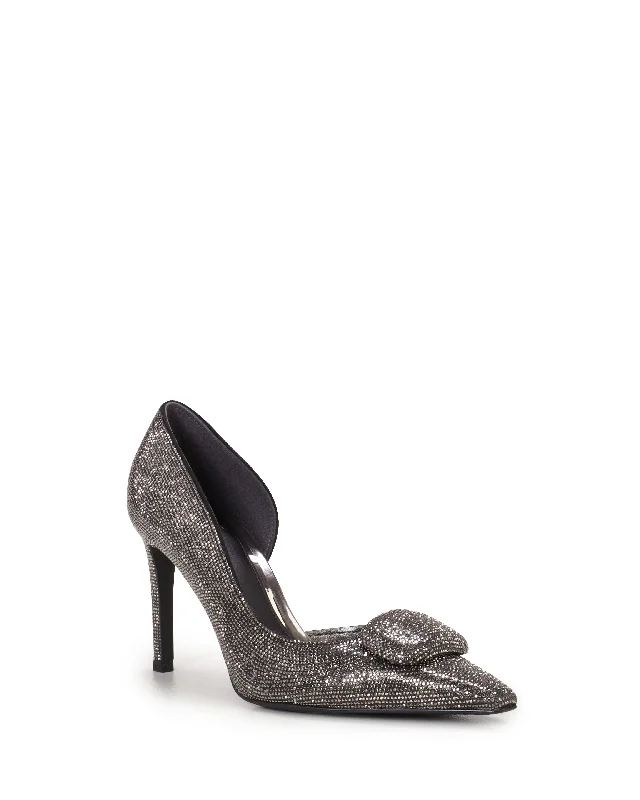 Women's brocade stiletto heel pumps with a vintage feelVince Camuto EMELIAS ANTHRACITE/HOTFIX