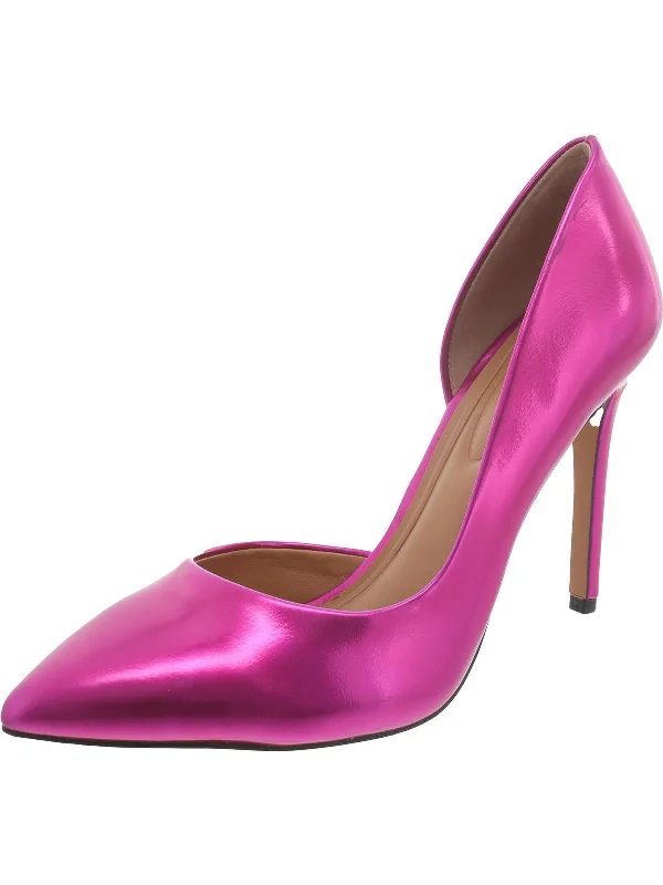 fuschia metallic worn