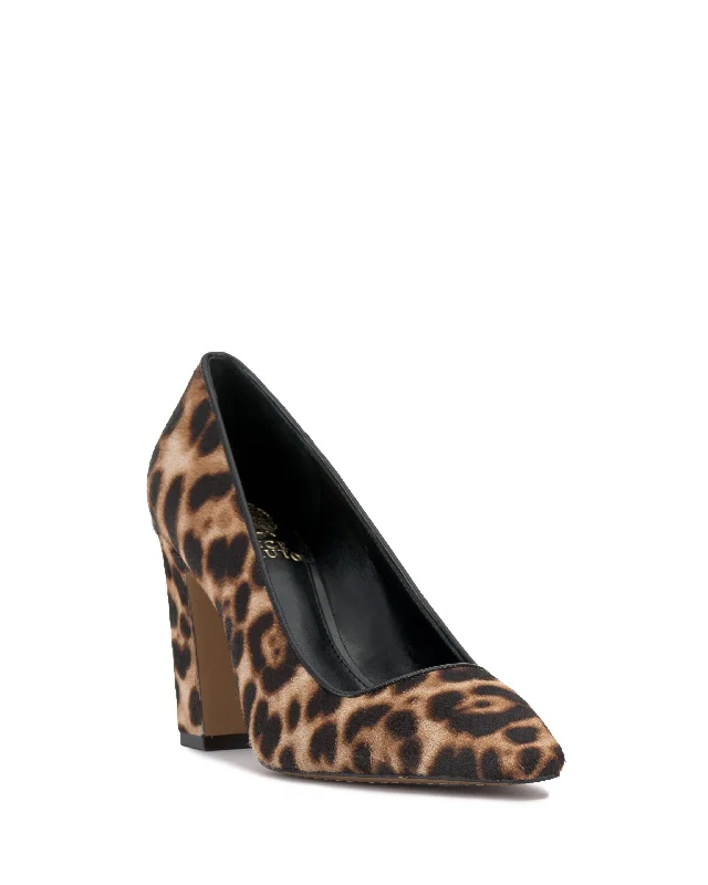 Women's snakeskin - embossed stiletto heel pumps for a bold statementVince Camuto SIBRINA3 TAN MULTI/SILKY LEOPARD