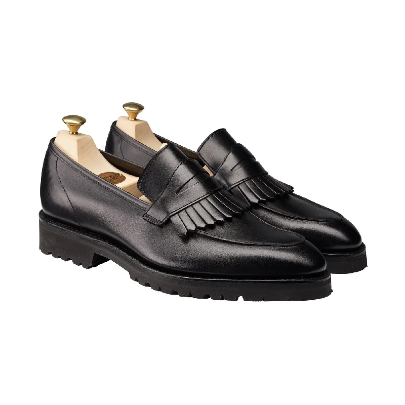 Women's Geometric - Patterned Loafers in Multicolor for a Fashion - Forward LookJulia Black Calf