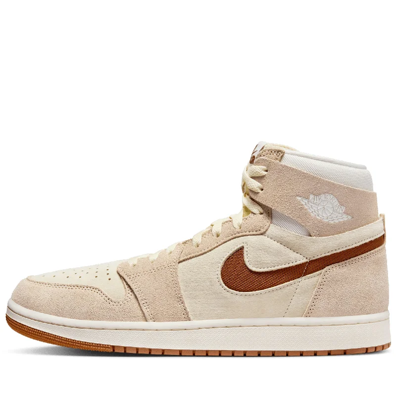 Women's Sneakers with Heel - Stabilizing Technology for Better Balance During RunningAir Jordan 1 Zoom CMFT 2 - Sail/Legend Coffee