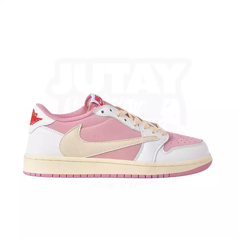 High - Top Women's Leather Sneakers in Black for a Stylish and Durable OptionAJ 1  LOWS - WHITE PINK (TRAVIS)