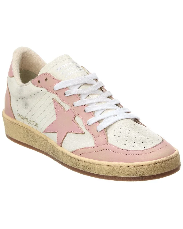 Women's Sneakers with Heel - Stabilizing Technology for Better Balance During RunningGolden Goose Ballstar Leather Sneaker