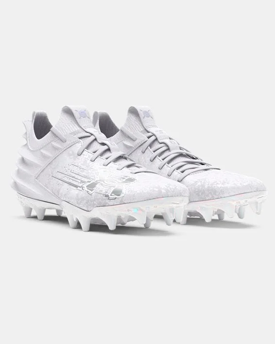 Low - Top Women's Tennis Sneakers in Bright Neon for a Pop of Color on the CourtMen's UA Blur 2 MC Suede Football Cleat - White/Metallic Silver