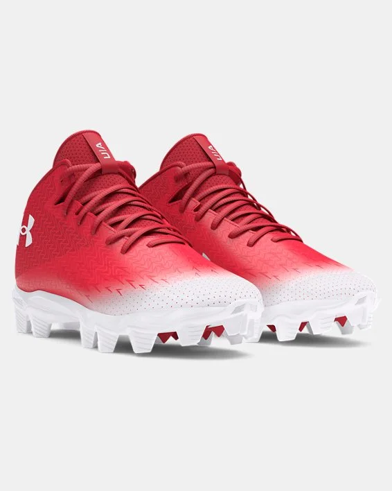 Women's Sneakers with Heel - Stabilizing Technology for Better Balance During RunningMen's UA Spotlight Franchise 4.0 RM Football Cleat - Red/White