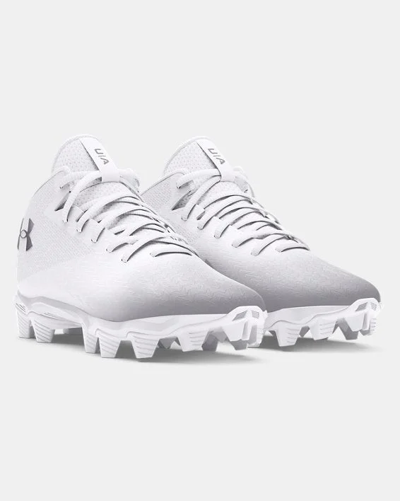 Wide - Width Women's Sneakers for Comfortable Fit for Those with Wider FeetMen's UA Spotlight Franchise 4.0 RM Football Cleat - White/Metallic Silver