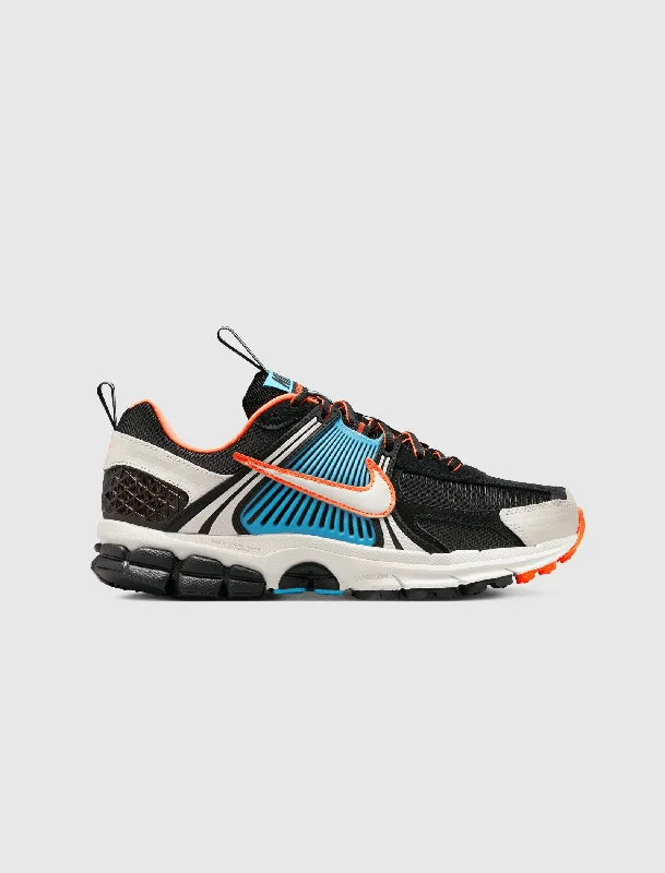 Retro - Style Women's Sneakers in Pastel Colors for a Nostalgic and Fashionable VibeWOMEN'S NIKE ZOOM VOMERO 5  "BLACK/LIGHT BONE/BLUE GAZE/TOTAL ORANGE"