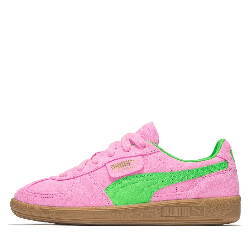 Foldable Women's Travel Sneakers for Compact Storage in LuggageWomen's Puma Palermo Special - Pink Delight/Puma Green