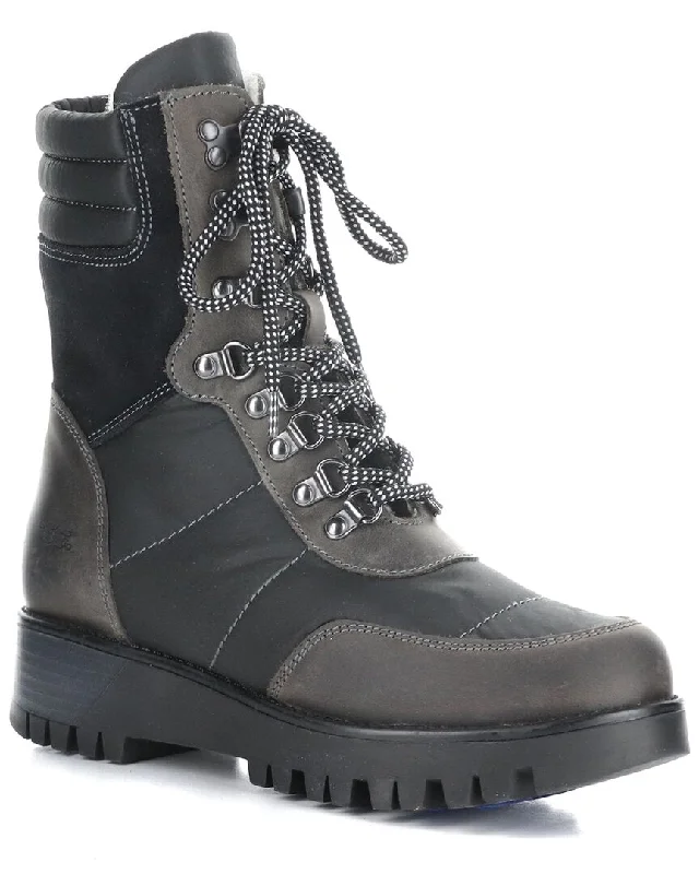 Plus Size Women's Waterproof Snow Boots in Gray for Winter AdventuresBos. & Co. Greer Prima Waterproof Suede Boot