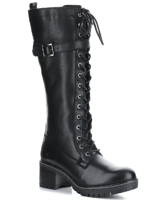 Women's Thigh - High Stretch Boots in Black for a Sexy and Alluring OutfitBos. & Co. Moky Leather Boot