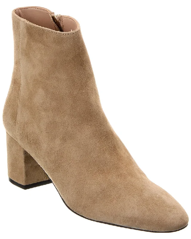 Women's Ankle Boots with Cut - Out Details in Beige for a Unique and Stylish EdgeBruno Magli Vinny Suede Bootie