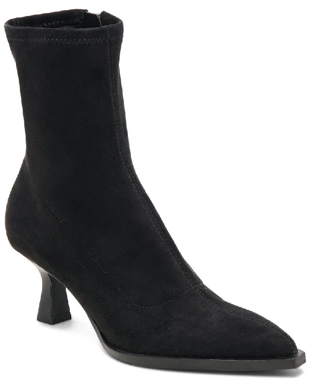 Women's Wedge - Heeled Ankle Boots in Navy Blue for a Comfortable and Trendy OptionDolce Vita Aminah Boot