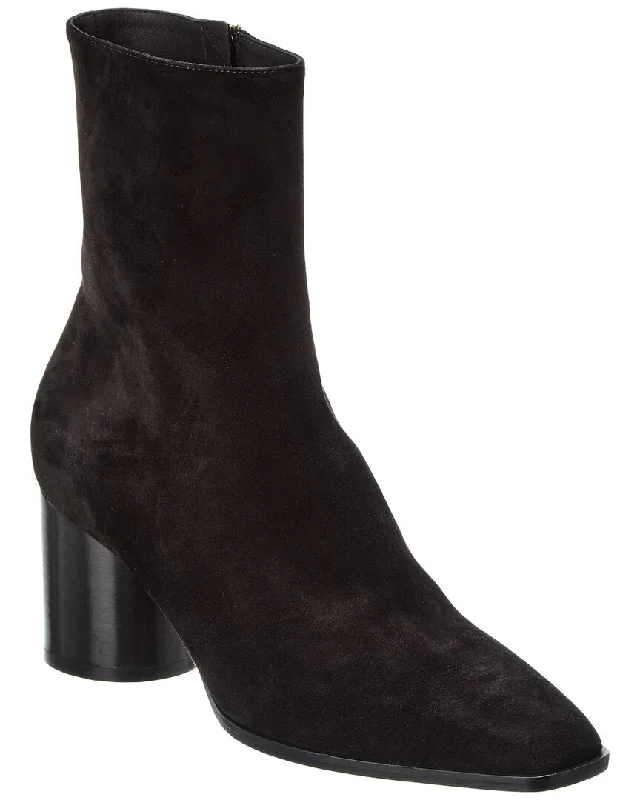 Plus Size Women's Faux Fur - Lined Ankle Boots in Chestnut for Cozy Winter WearFerragamo Pampero Suede Boot