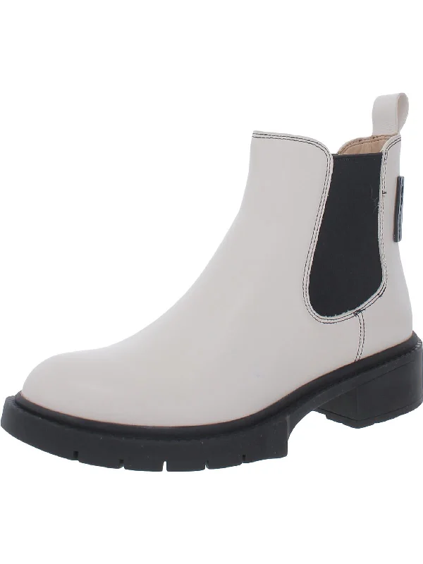 Women's Fur - Trimmed Snow Boots in White for a Stylish and Practical Winter ChoiceLyden Womens Leather Ankle Chelsea Boots